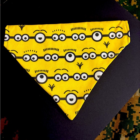 Hand Crafted Other - Minions Dog Bandana - dog scarf